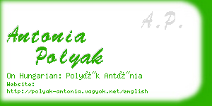 antonia polyak business card